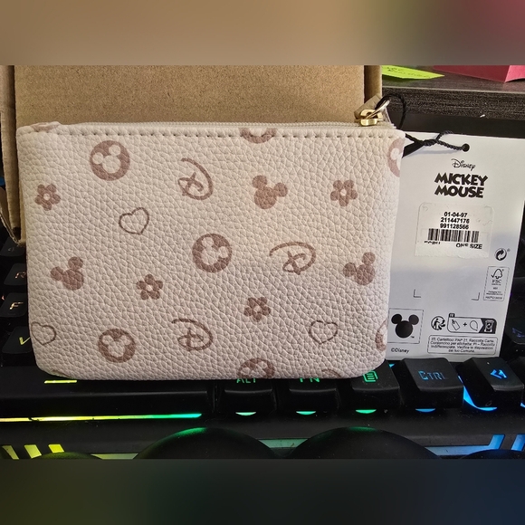 Disney Cream and Red Mickey Mouse Pouch - Picture 2 of 2